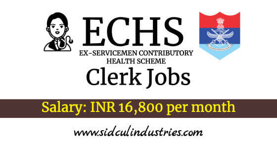 Clerk job in Roorkee ECHS