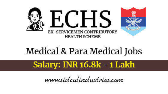 ECHS Medical jobs Dehradun Roorkee Uttarakhand